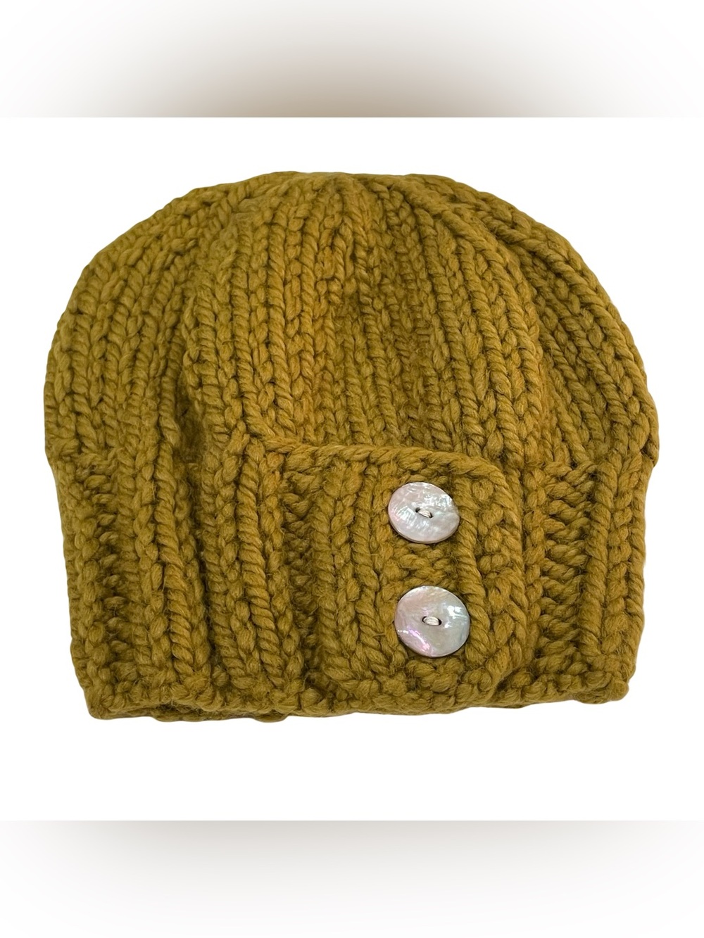 Button Hat, Chartreuse